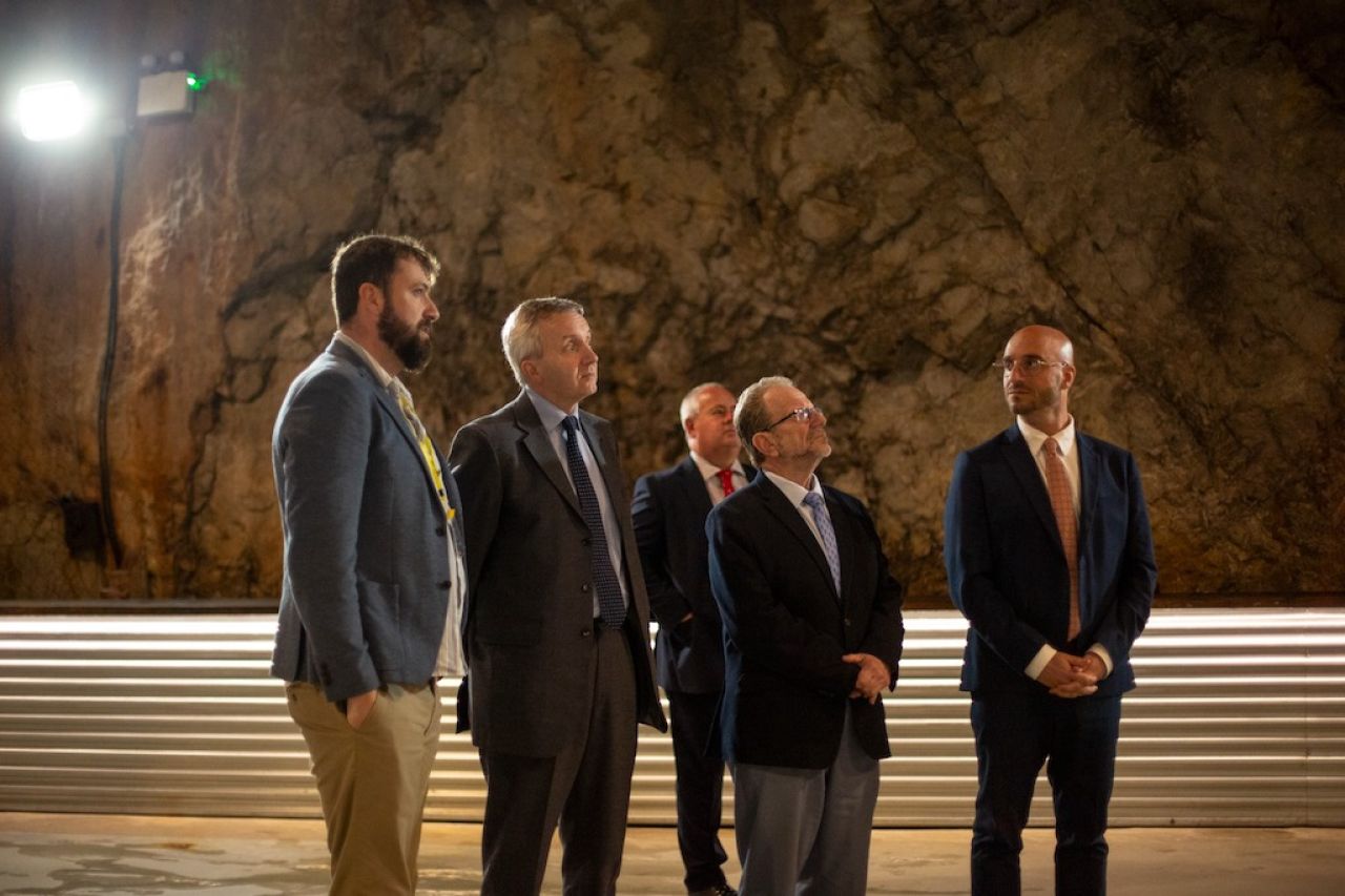 Governor Visits WWII Tunnels 