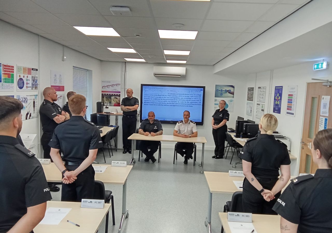Declaration Of Enlistment By Royal Gibraltar Police Recruits
