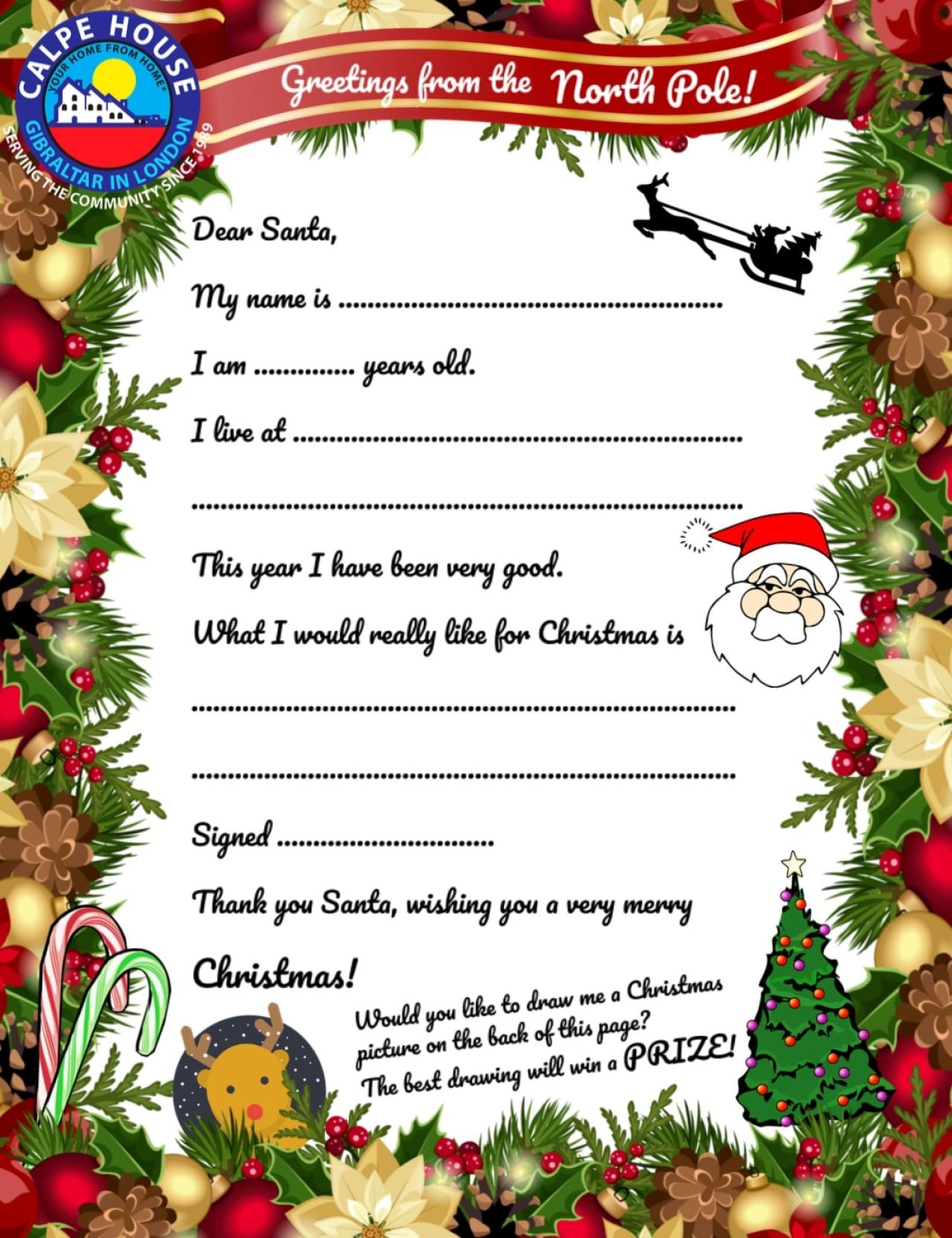 Calpe House Letters To Santa