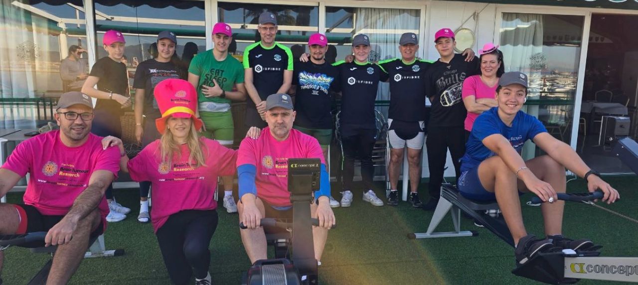 Mediterranean Rowing Club’s 12 Hour Marathon to Raise Funds for Vital Brain Tumour Cure