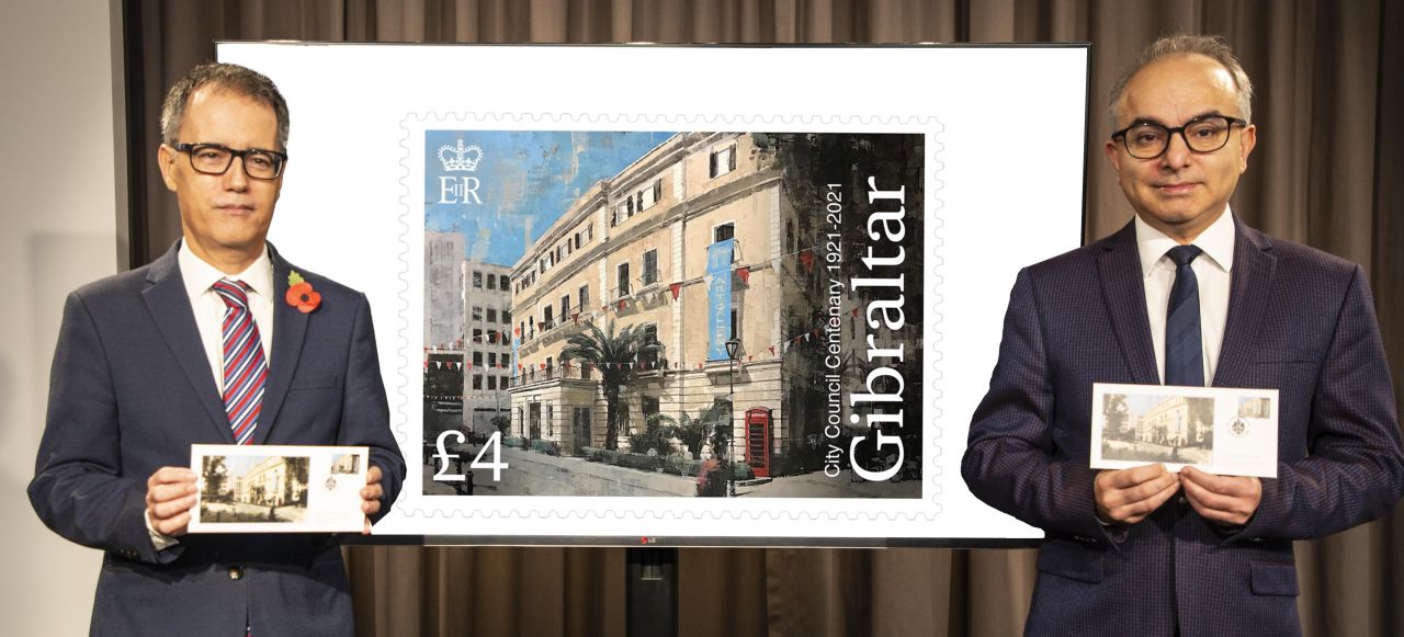 Government Issue Stamp Marking 100th Anniversary Of Gibraltar’s City Council