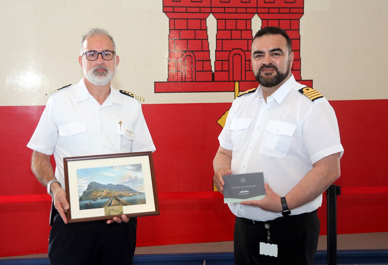 The Captain of the Port Welcomes Two Inaugural Cruise Calls to Gibraltar