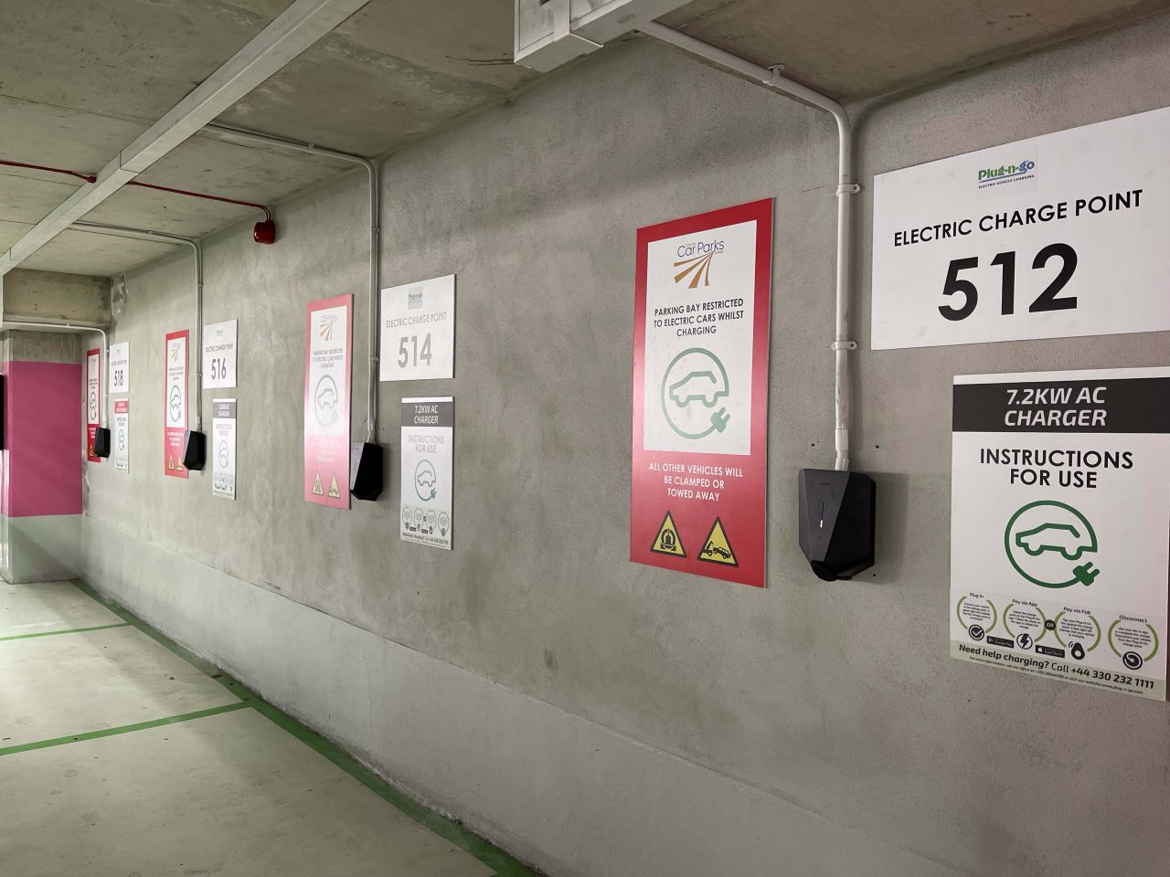 Electric Vehicle Charge Points – MidTown Carpark