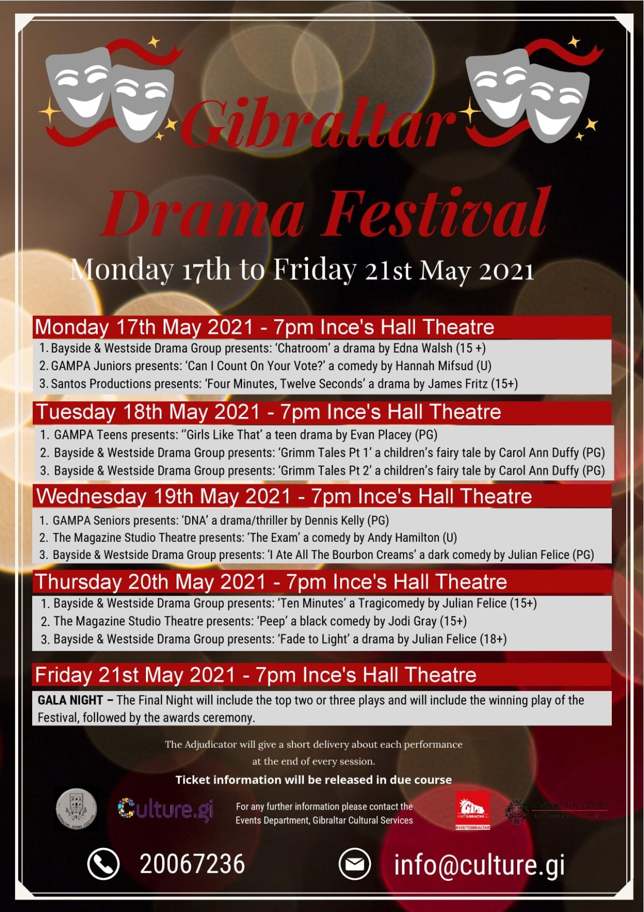Drama Festival Details Announced