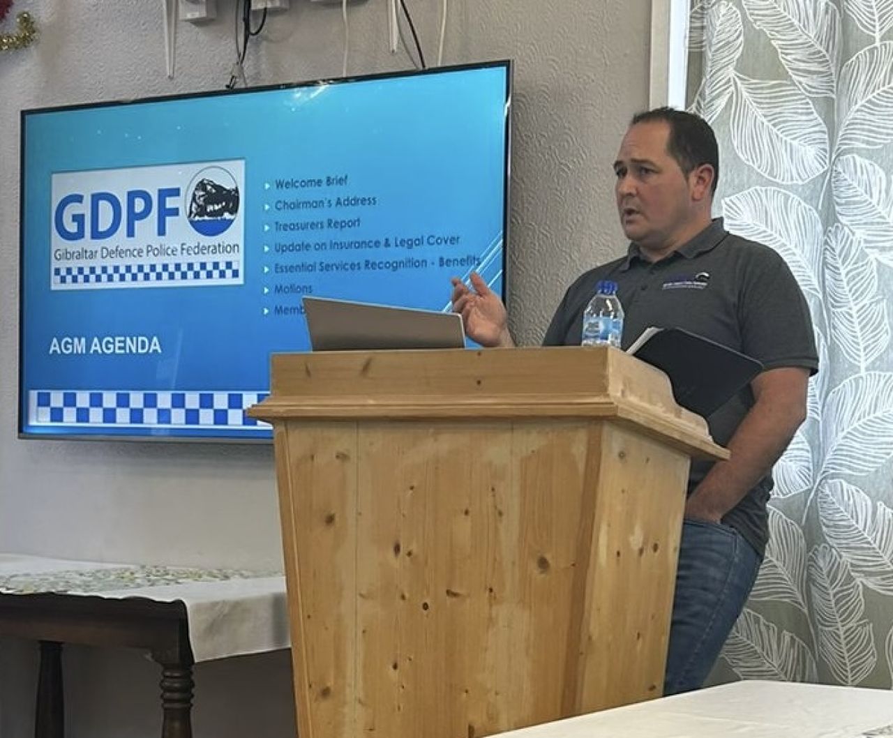 Gibraltar Defence Police Federation Holds AGM And Elects New Chairman