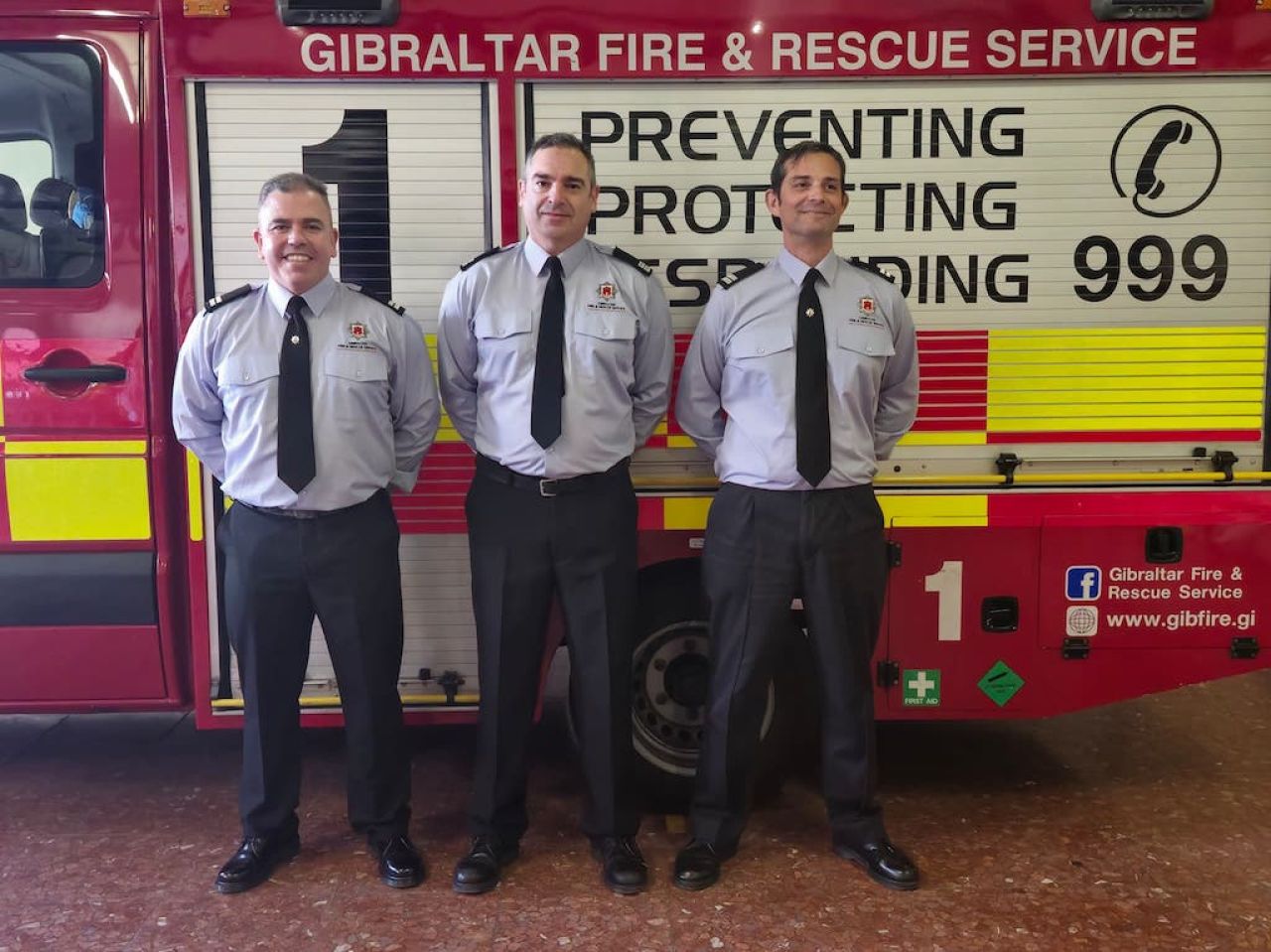 Promotions at Gibraltar Fire and Rescue Service 