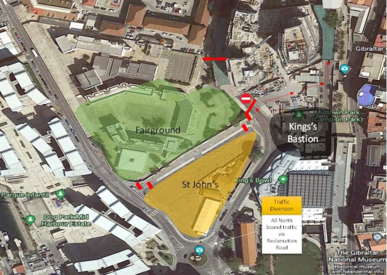 Gibraltar Fair Traffic Diversions