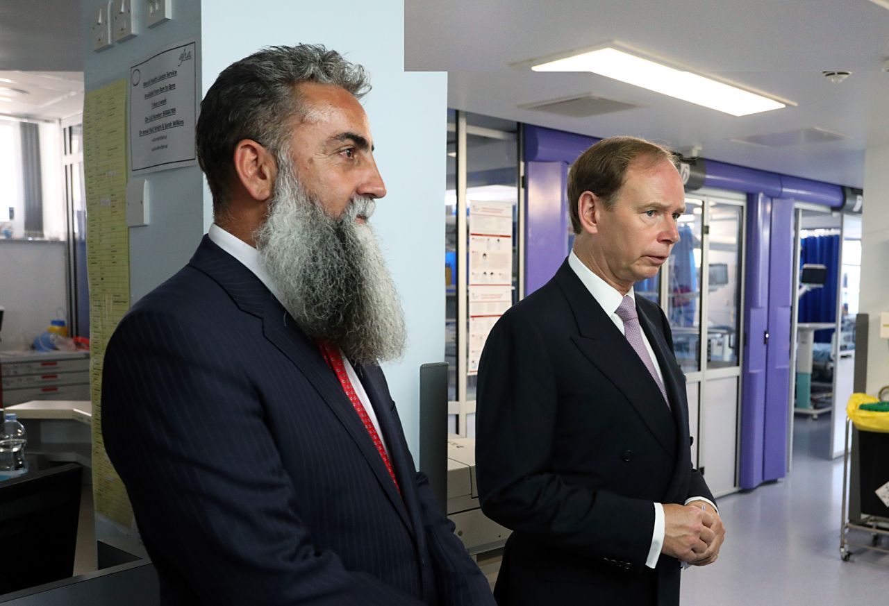 HE The Governor Vice Admiral Sir David Steel Visits The GHA