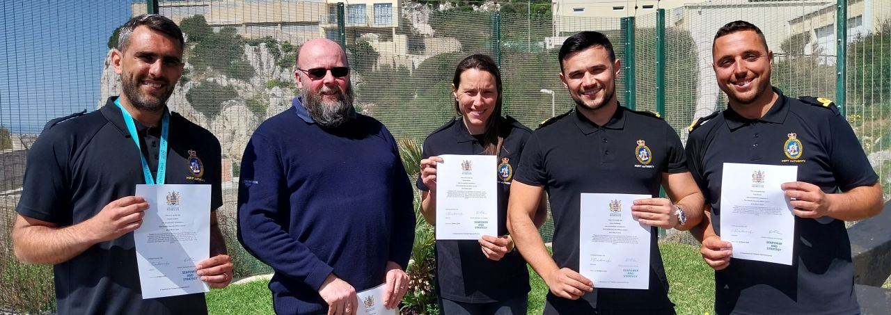 Gibraltar Port Authority Staff Complete Training Certificate For Port Facility Security Officer