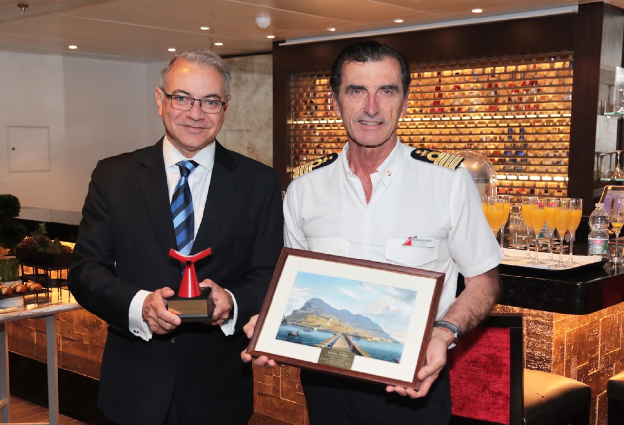 Carnival Venezia Cruise Ship Visits Gibraltar During its Maiden Voyage