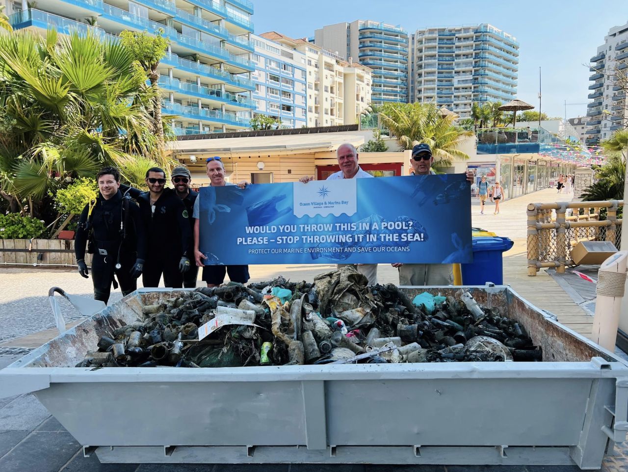Over 1.2 Tonnes Of Rubbish Cleared From Ocean Village And Marina Bay Marinas