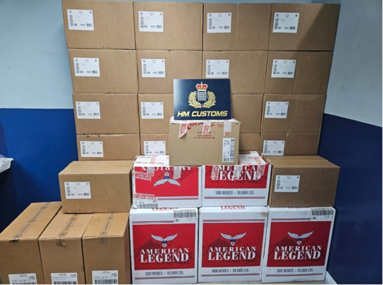 HM Customs Seize 925 Cartons Of Cigarettes