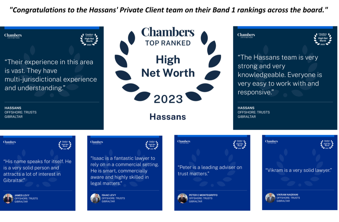Hassans Ranked Band 1 In Chambers High Net Worth Guide 2023 Your Gibraltar TV (YGTV)