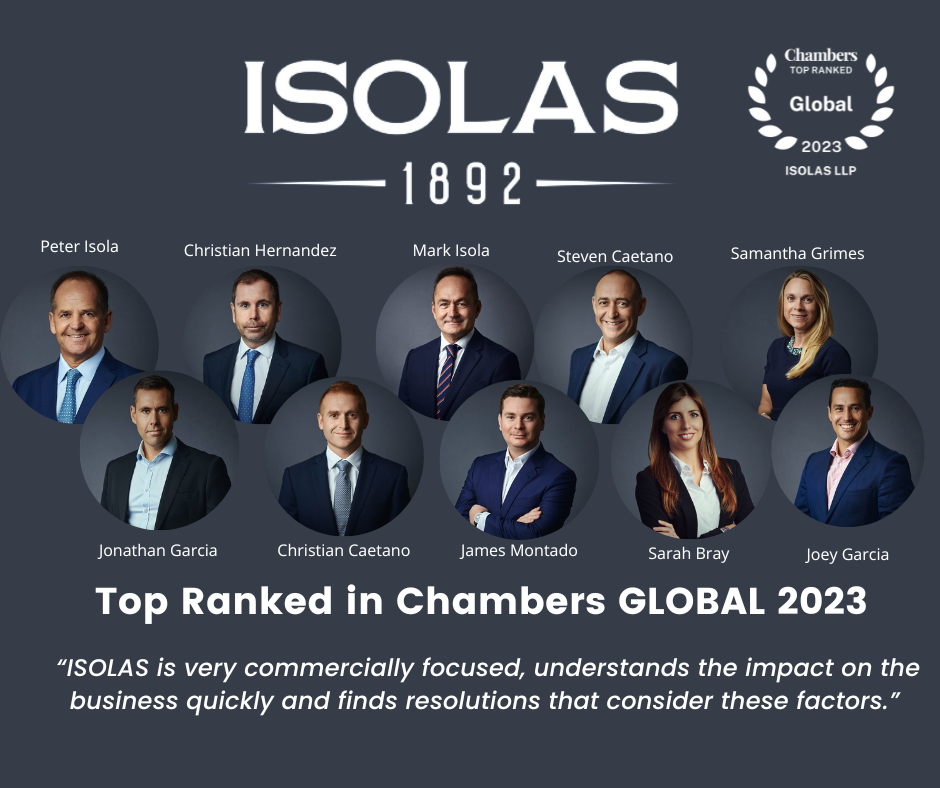 ISOLAS Retains ‘Band 1’ Leading Law Firm Ranking Your Gibraltar TV (YGTV)