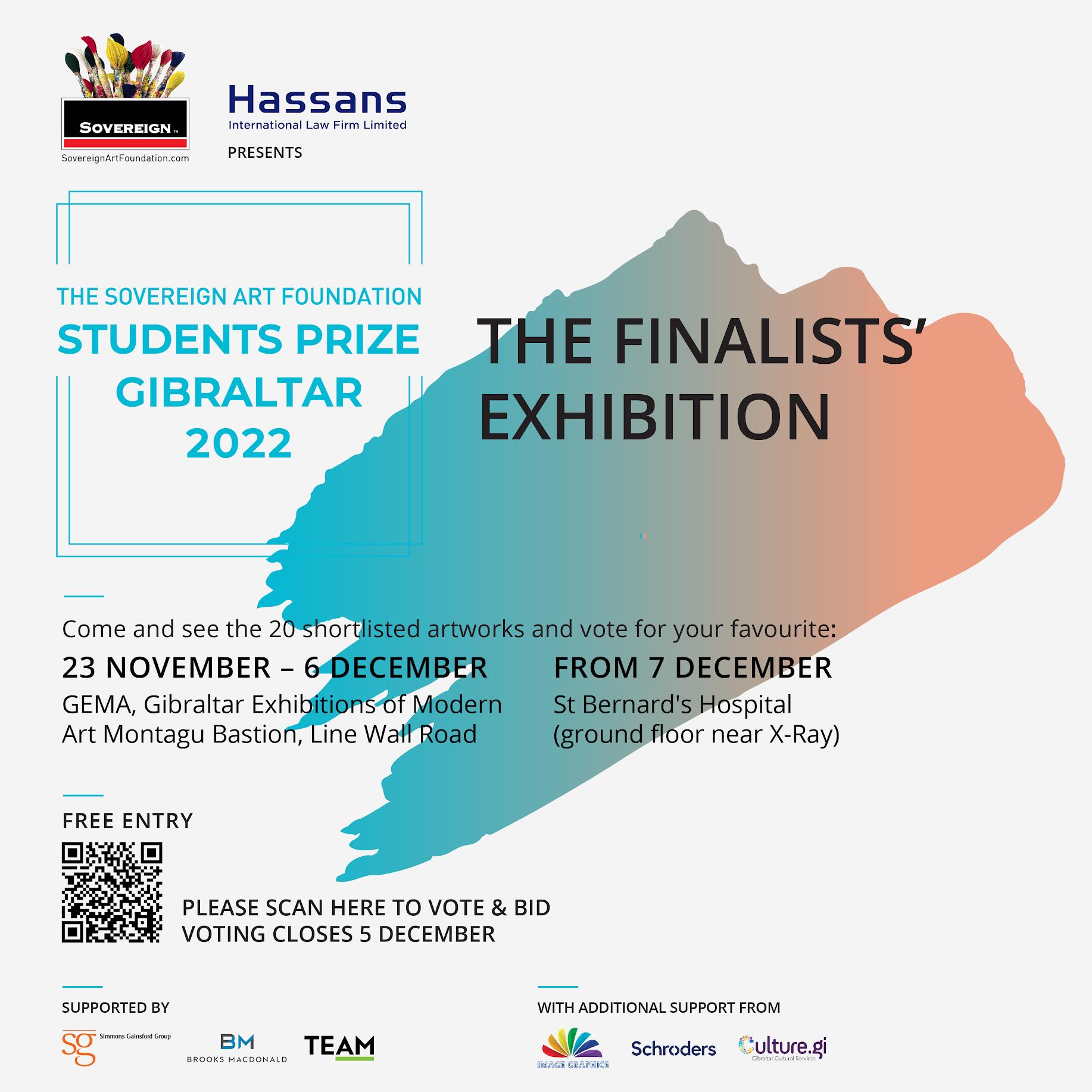 Sovereign Art Foundation Students Prize Gibraltar 2022 Exhibition Now Open 