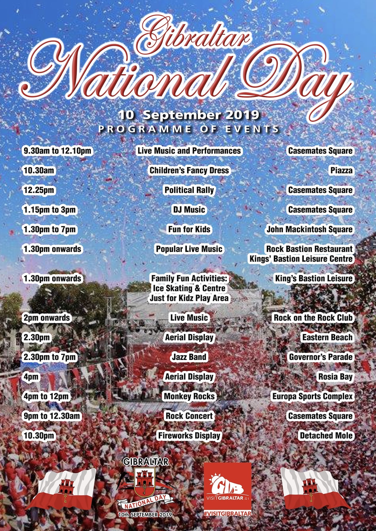National Day Programme Of Events Released Your Gibraltar TV (YGTV)