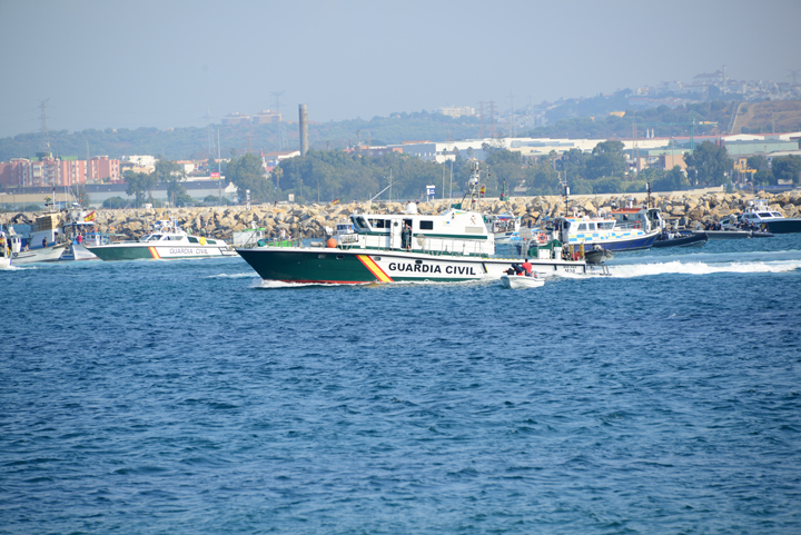 Spanish Fishermen Protest in Gibraltar