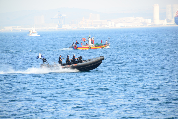 Spanish Fishermen Protest in Gibraltar