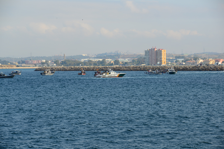 Spanish Fishermen Protest in Gibraltar