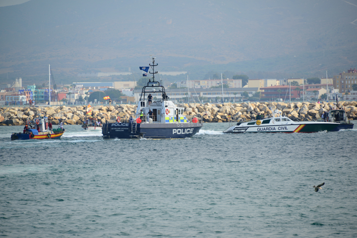 Spanish Fishermen Protest in Gibraltar