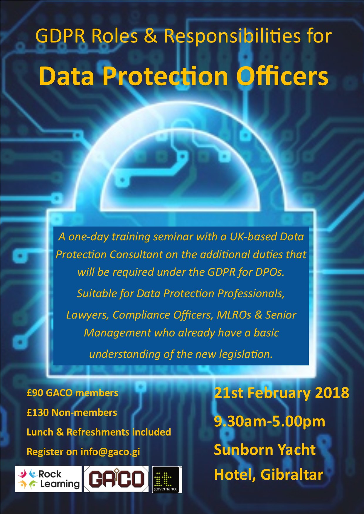 Feb 14 Training Seminar For Data Protection Officers Your Gibraltar