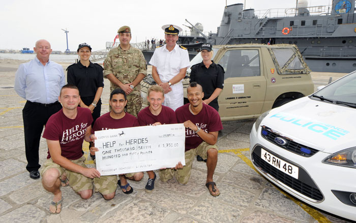 Help For Heroes Drive ends in Gibraltar