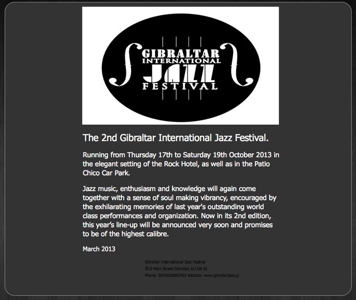 New Jazz Festival Website