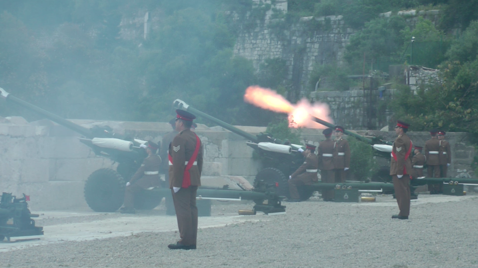 queens birthday gun salute 