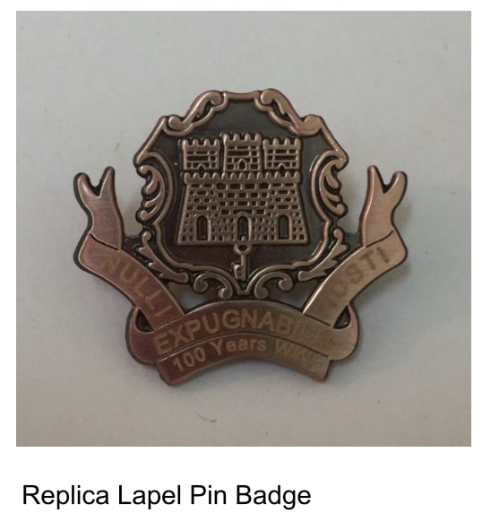 Sep 17 Heritage Trust Release Replica Gibraltar Volunteer Corp Lapel Pin Badge Your