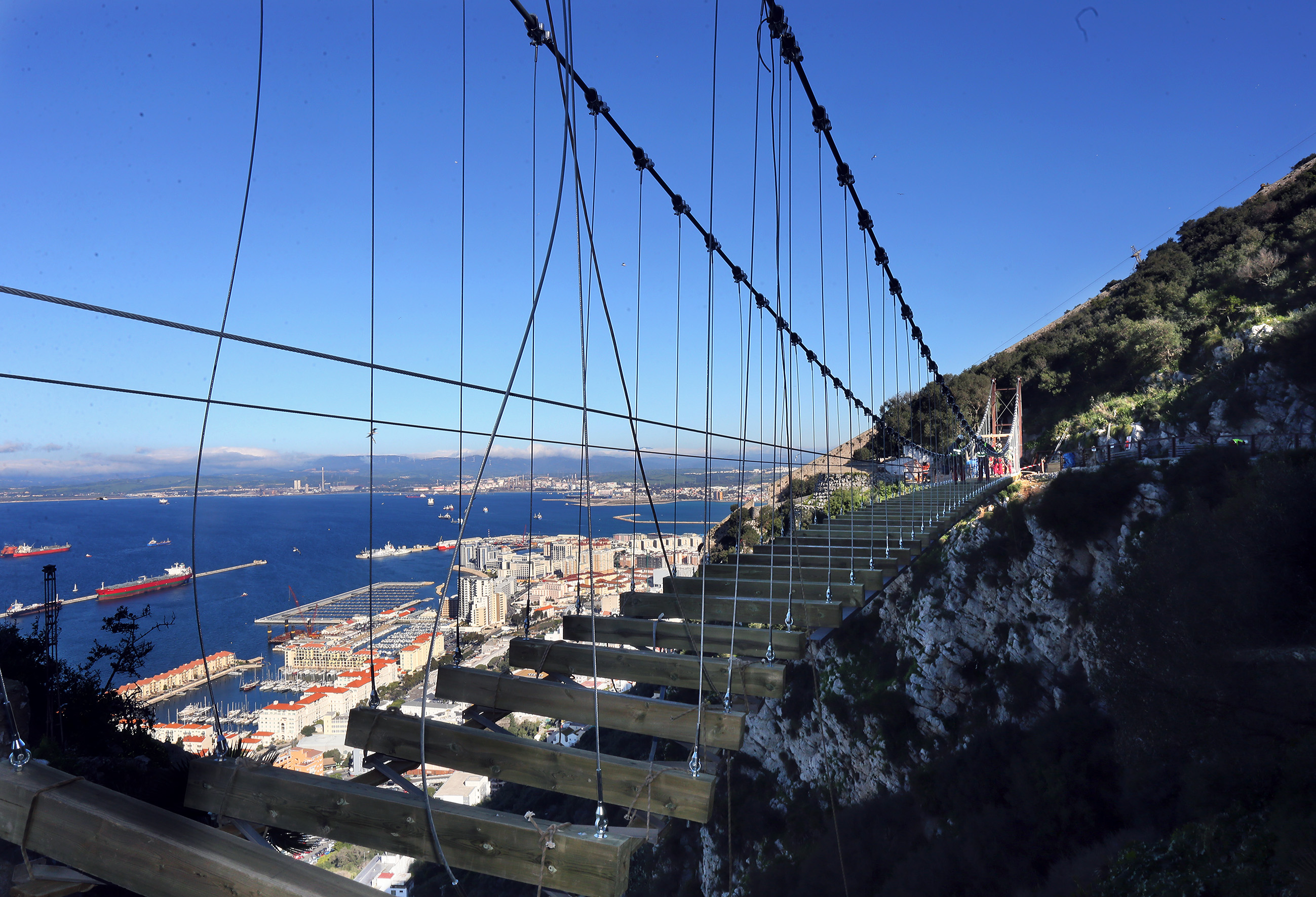 Mar 04 New Suspension Bridge At Royal Anglian Way Your Gibraltar TV (YGTV)