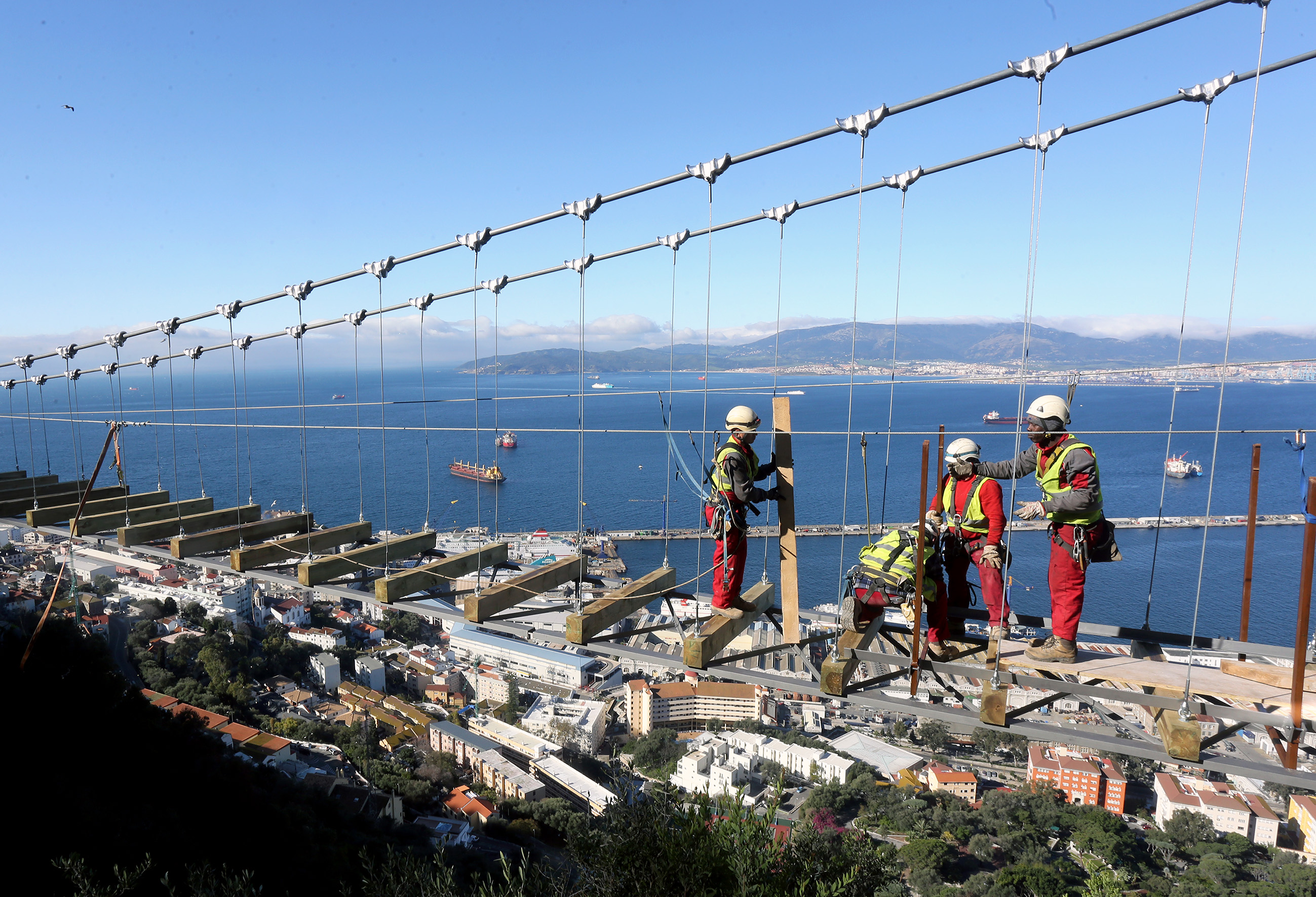 Mar 04 New Suspension Bridge At Royal Anglian Way Your Gibraltar TV (YGTV)