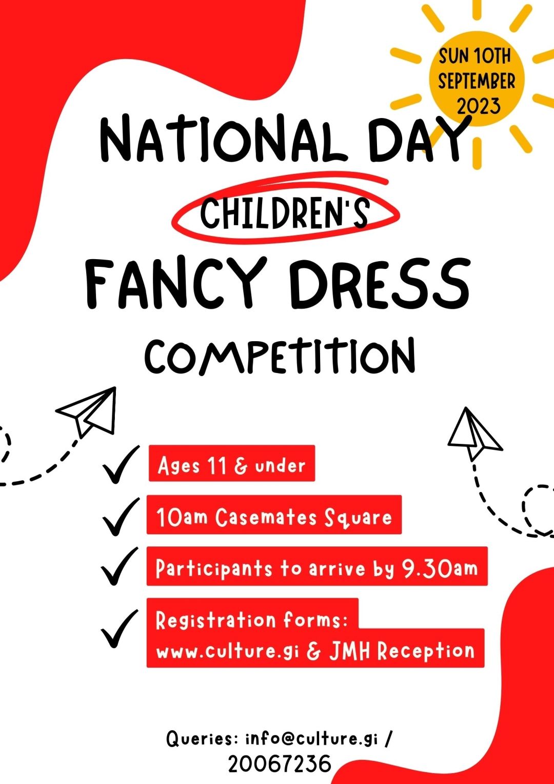 Gibraltar National Day 2023  Children’s Fancy Dress Competition