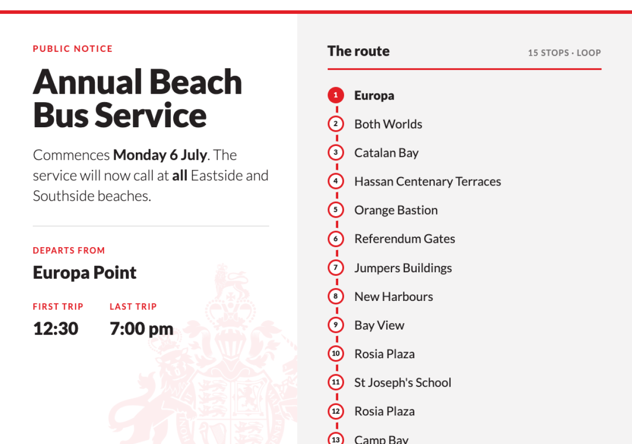 Beach Bus Returns With Expanded Service To All Eastside And Southside Beaches