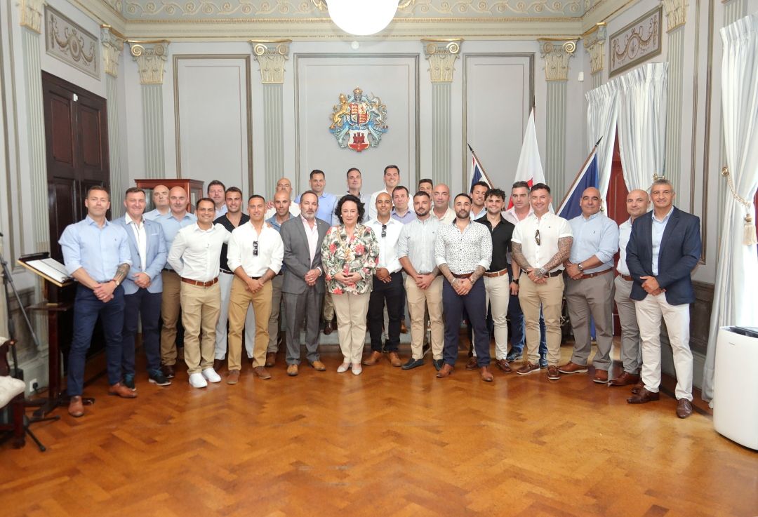 Mayor hosts Gibraltar Fire and Rescue Service