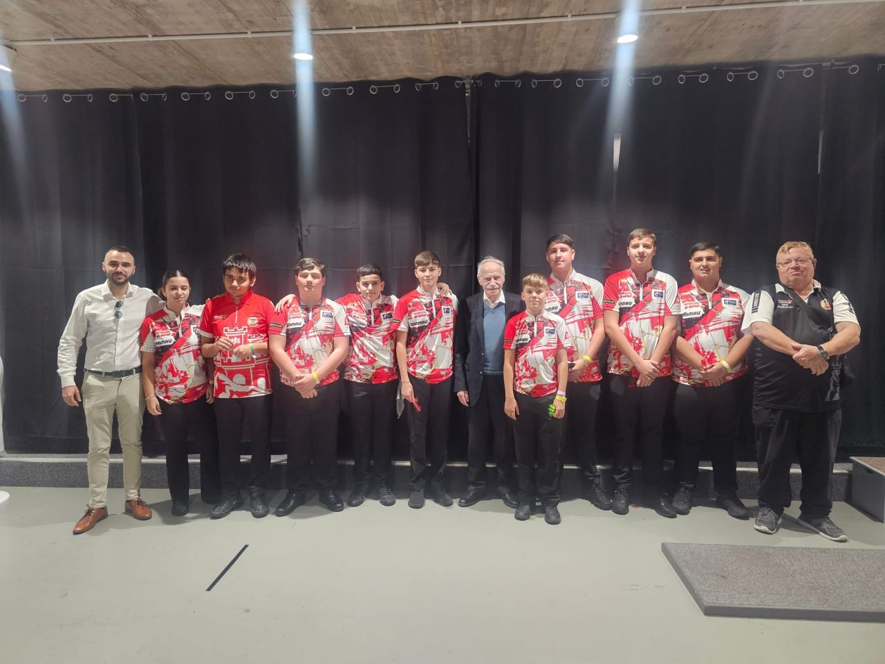 Minister Joe Bossano Attends Junior World Cup Darts Opening In Gibraltar
