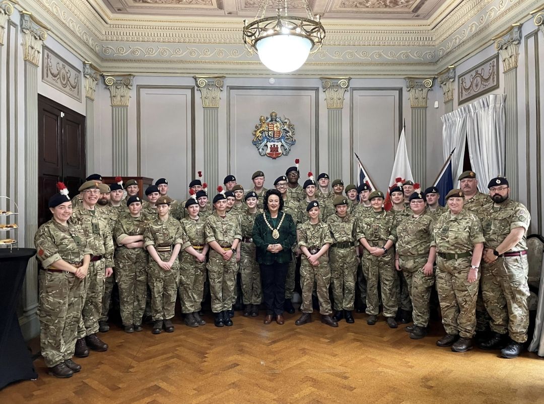 Her Worship Hosts Greater Manchester Army Cadet Force