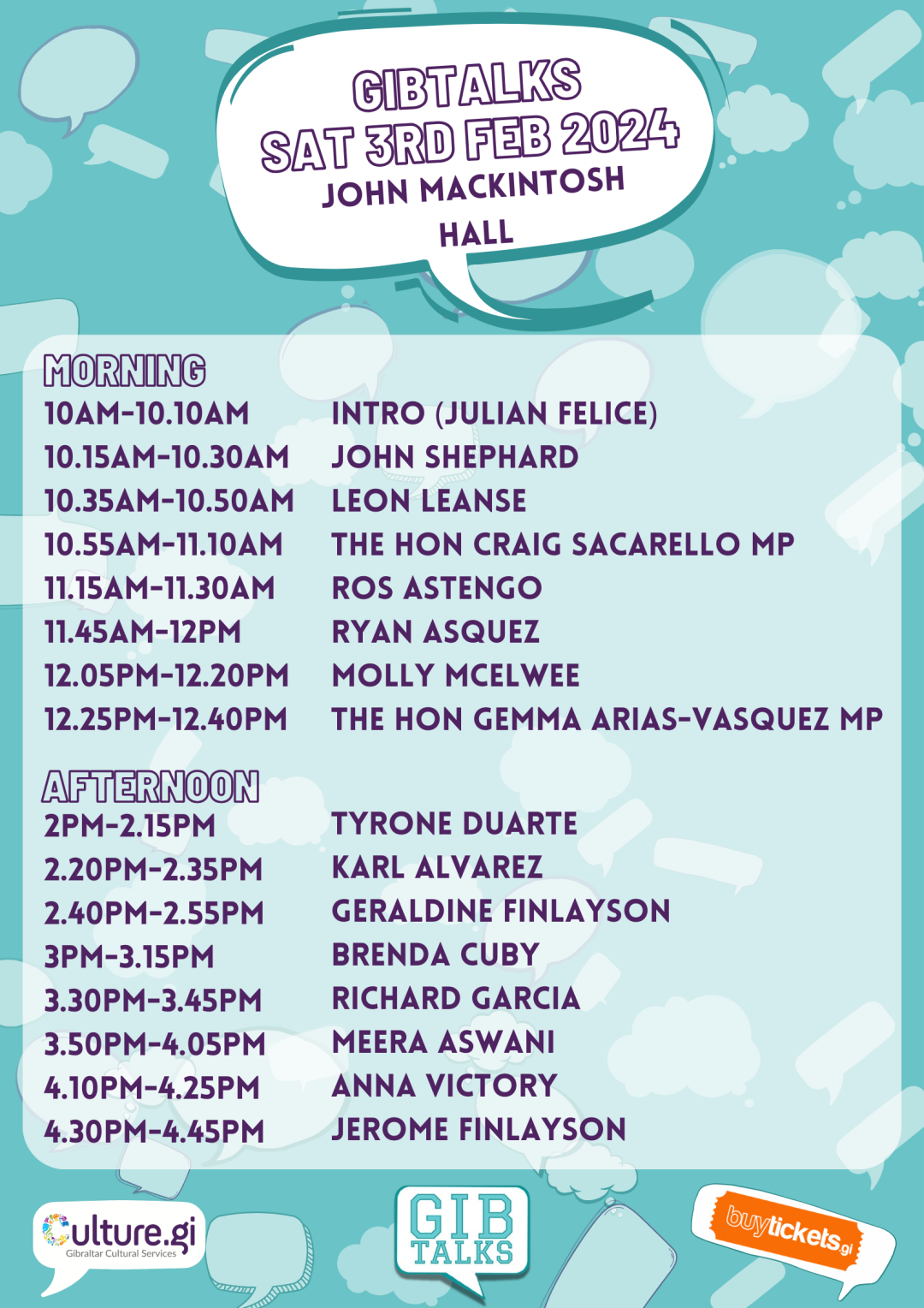 Gibtalks 2024 - Speakers And Schedule