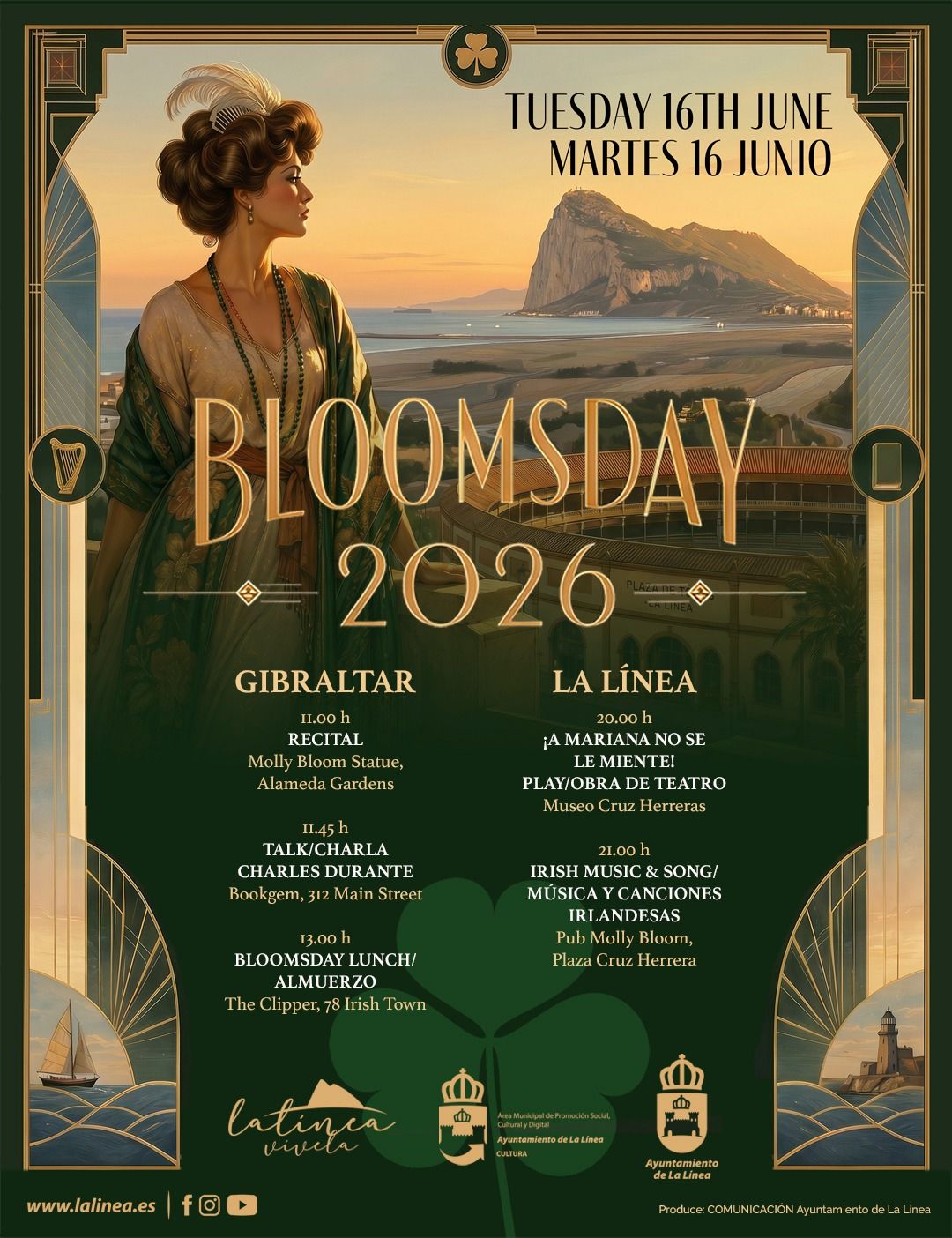 Gibraltar and La Línea to Host Joint Bloomsday Event