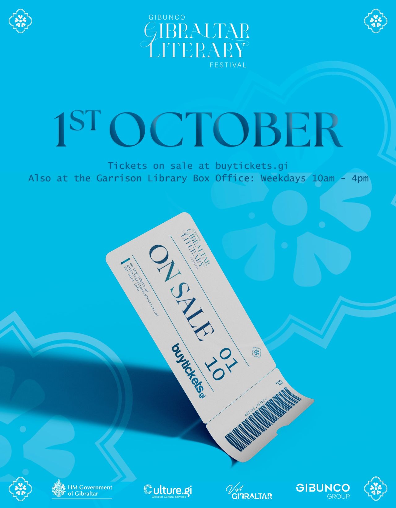 GIBUNCO Gibraltar Literary Festival Tickets Go On Sale Next Week