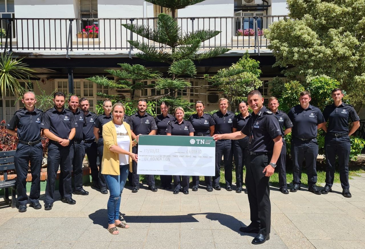 Charity Cheque Presentation - Over £6,000 For the EV Foundation