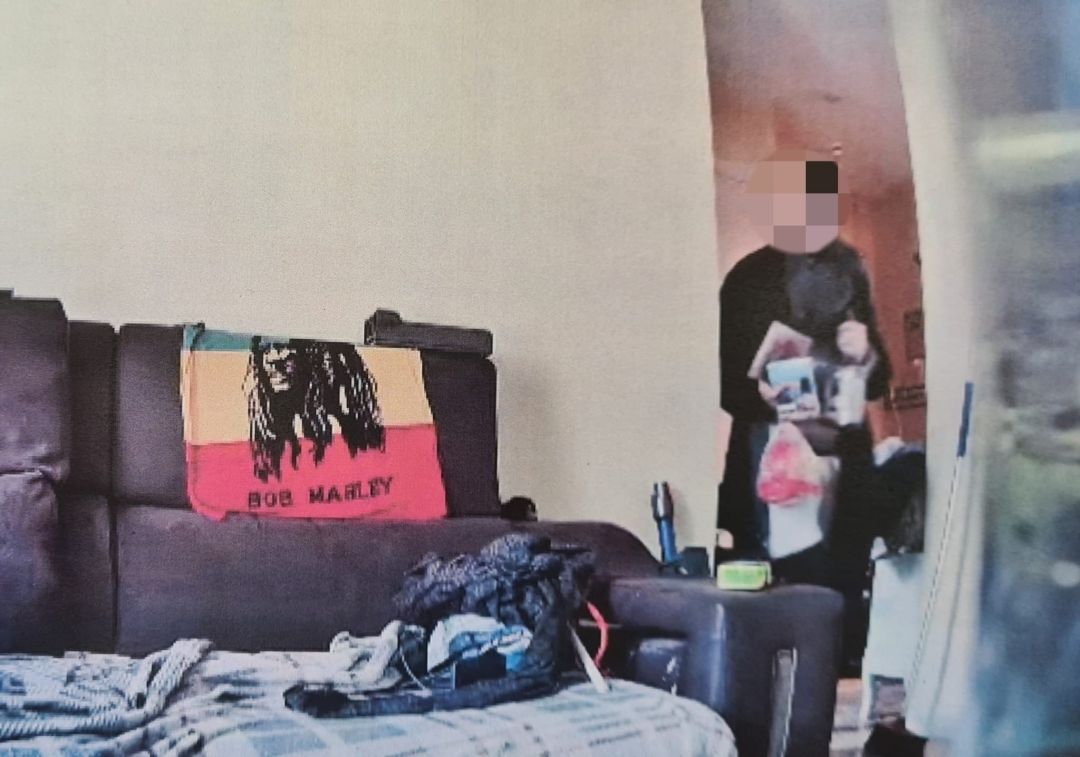 Prison For Burglar Caught Red Handed