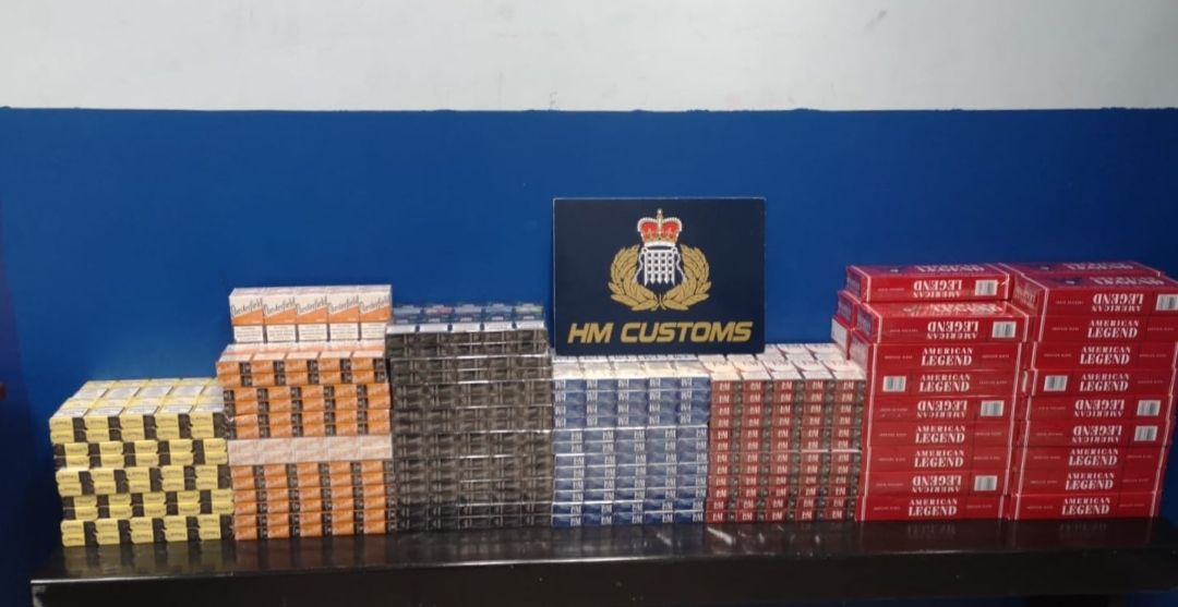 Customs Seize 20,000 Cigarettes Of Various Brands At Catalan Bay  Reclamation Parking