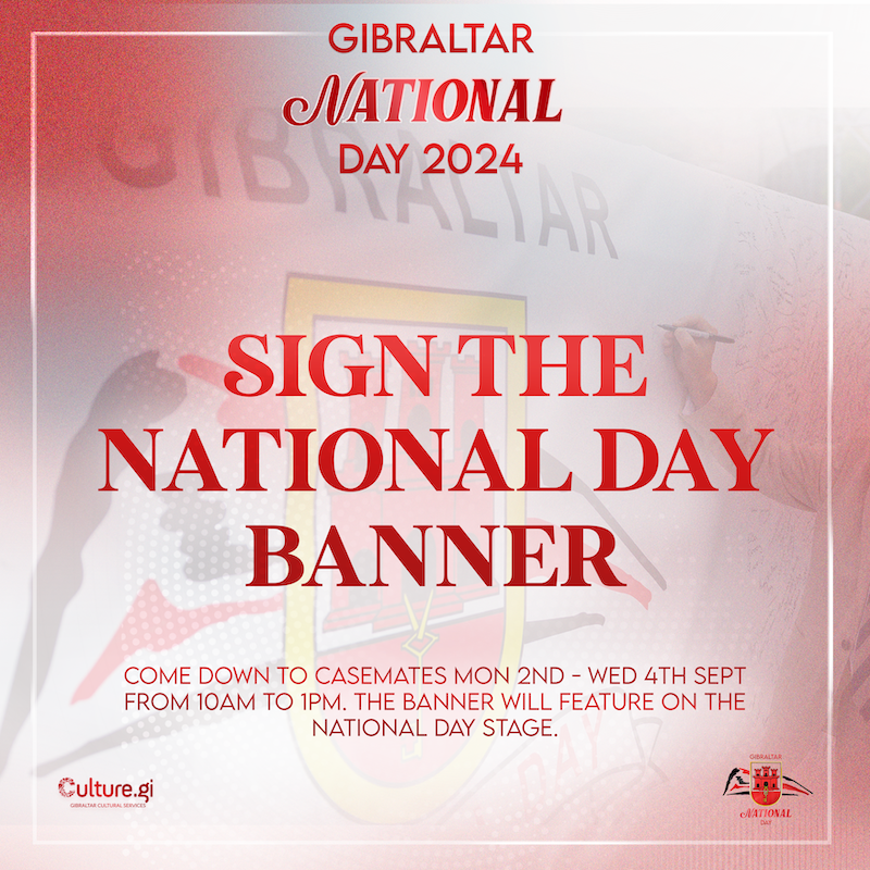 Signing of the National Day Banner