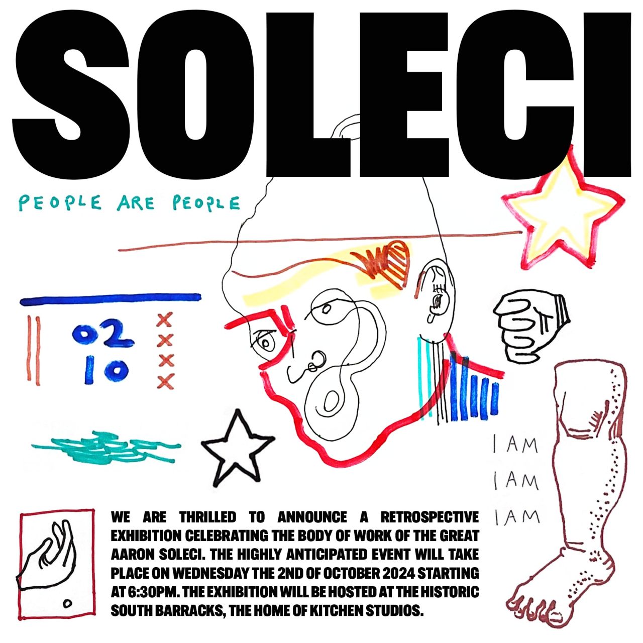 Kitchen Studios Presents: People Are People - A Retrospective Exhibition of Contemporary Artist Aaron Soleci