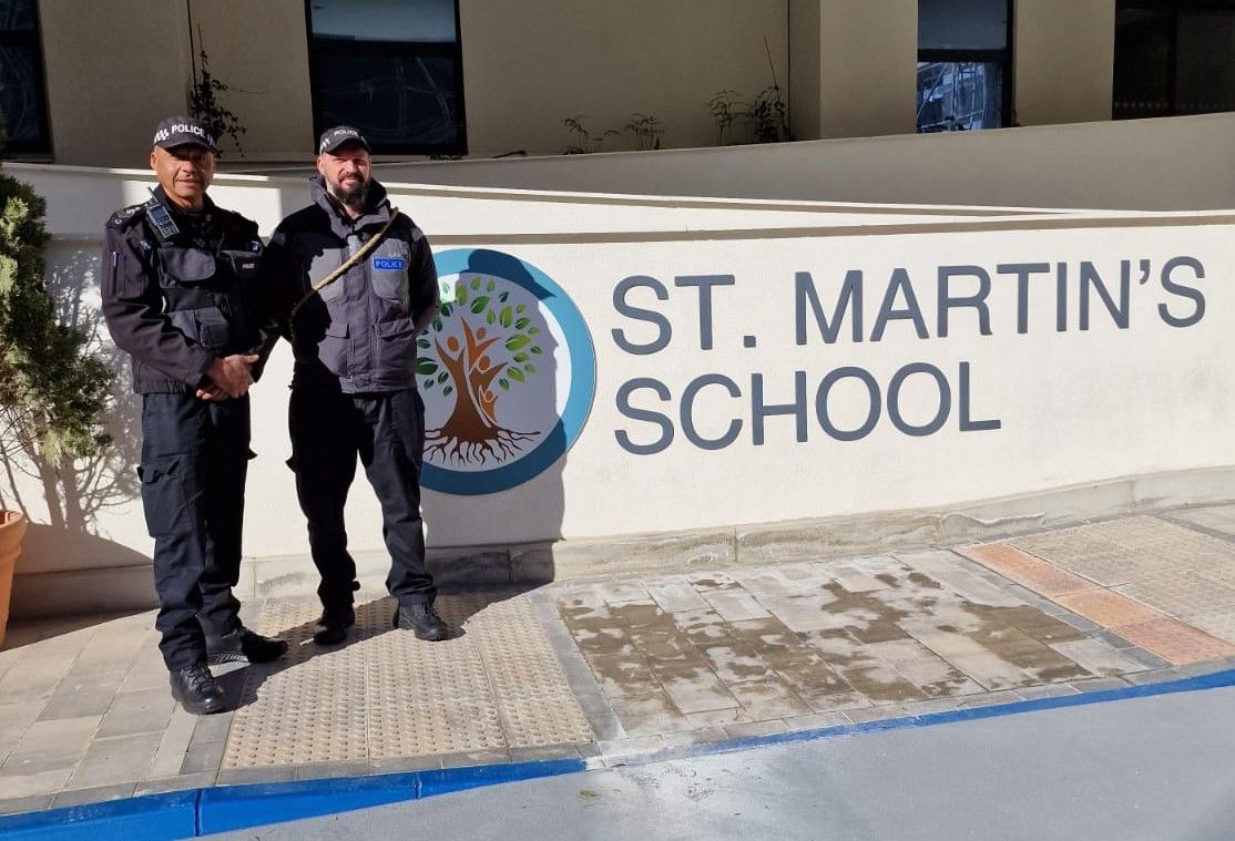 Gibraltar Defence Police’s Visit To St Martin’s School