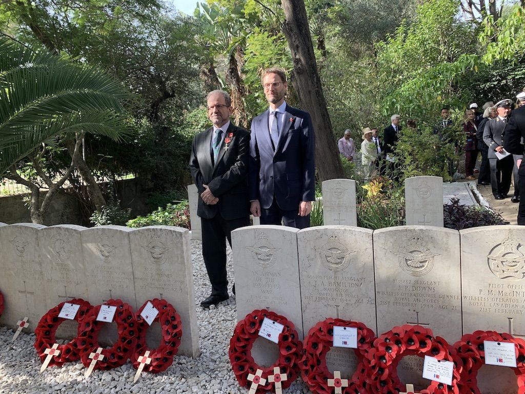 Minister Cortes Represents Gibraltar at Remembrance Service in Tangier