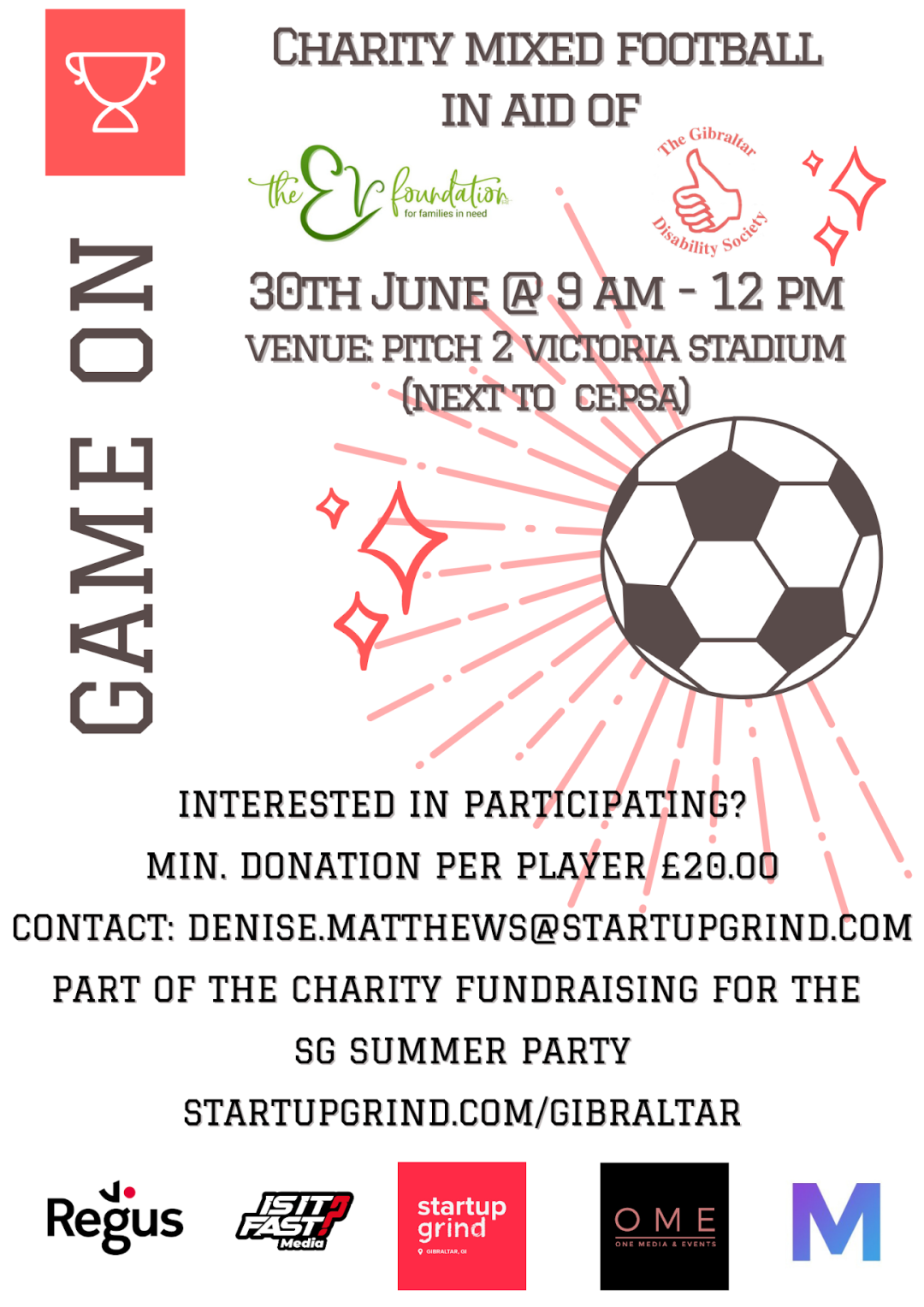 Startup Grind Gibraltar’s Charity Football Tournament And Summer Party