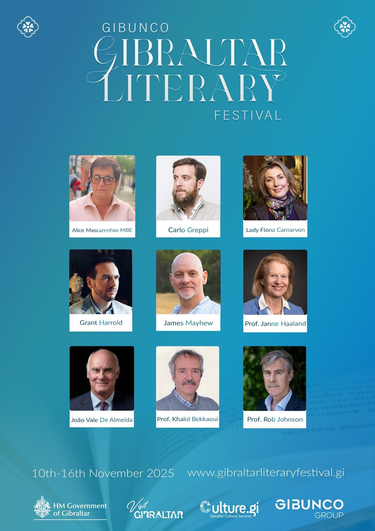 More Speakers Announced For Gibunco Gibraltar Literary Festival 2025