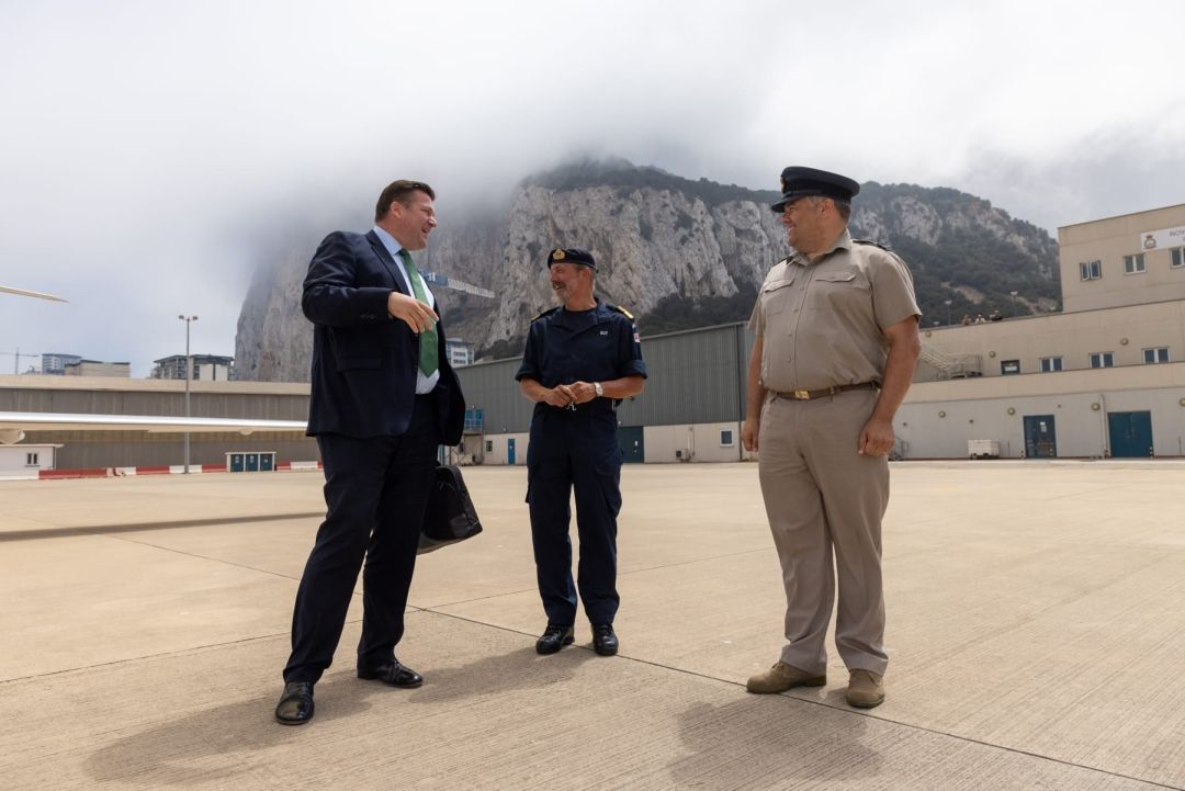 Minister For Armed Forces Arrives In Gibraltar