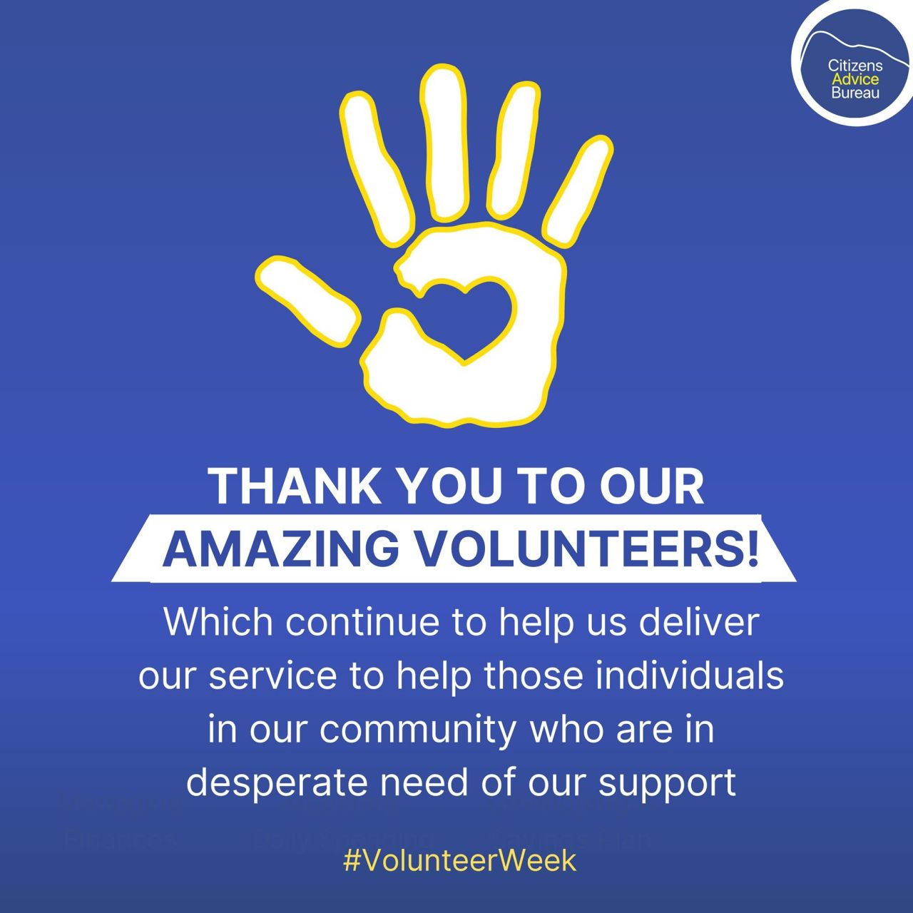 Citizens Advice Bureau To Host Volunteers Week